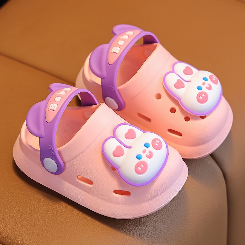 Dép Sandal Xăng đan Đế Mềm Chống Trượt Thiết Kế Đục Lỗ Thời Trang Đi Biển Cho Bé
