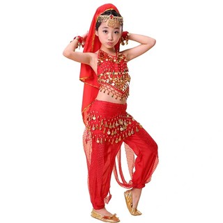 Trang phục múa bụng phong cách ấn độ cho bé gái