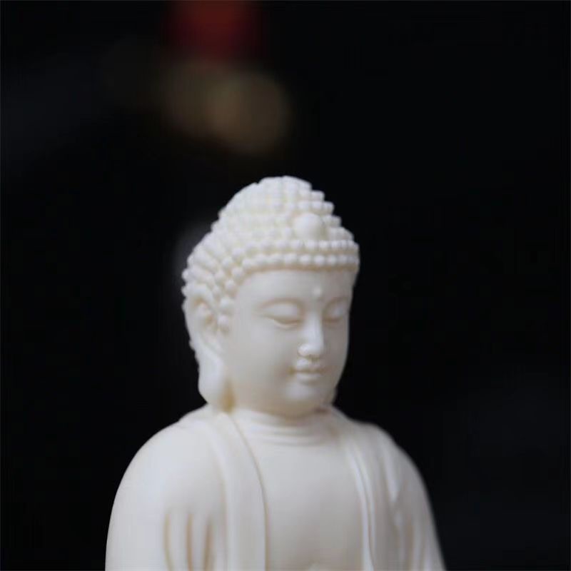 Tượng Phật Quan Âm Bằng Ngà Trang Trí Xe Hơi 4.18