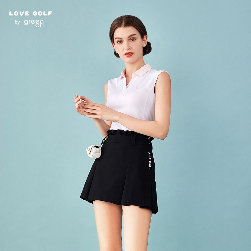 Áo Thun POLO Sát Nách Co Giãn Tốt Thoáng Khí Thời Trang Cho Nữ Lg LG2192