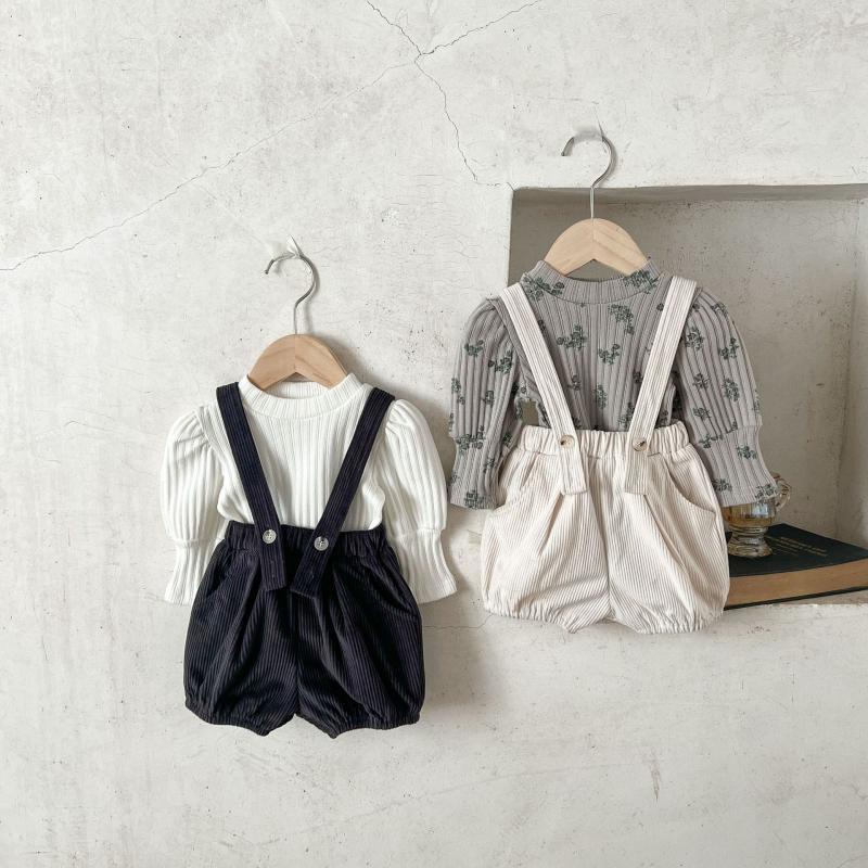 Áo Thun Tay Phồng In Họa Tiết Hoa Thời Trang Xuân Thu Hàn Quốc Cho Bé Gái