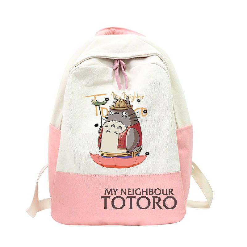 Ba Lô Vải Canvas In Hình Anime Ghost Slayer Blade My Neighbor Totoro Luffy Vui Nhộn Cho Học Sinh Trung Học Lưng