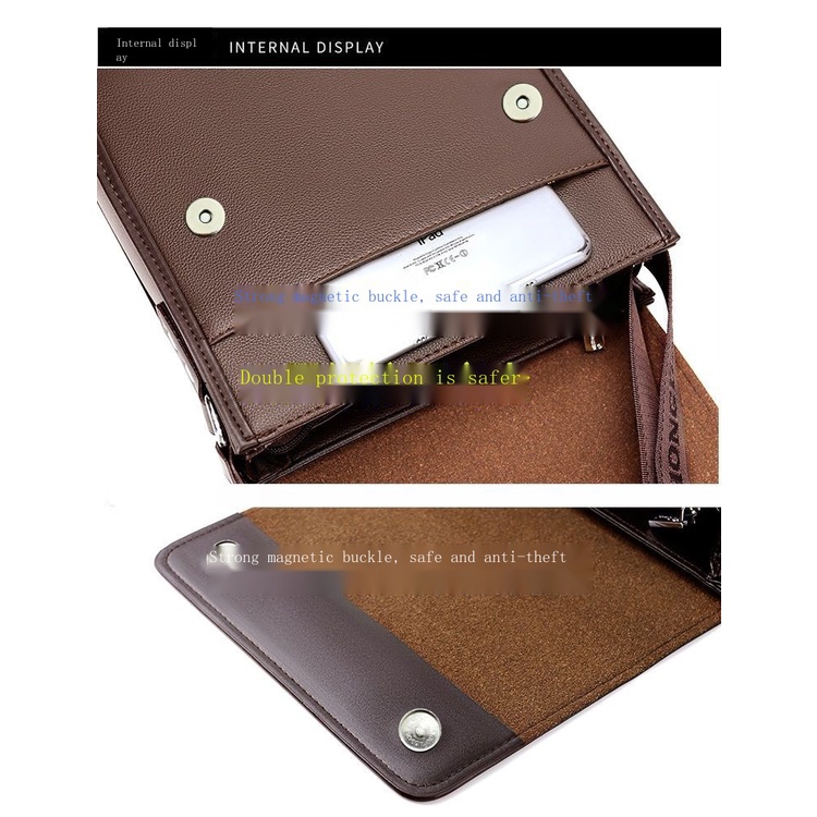 Túi Đeo Chéo Da Bò Thật Mềm Thời Trang Công Sở Cho Nam