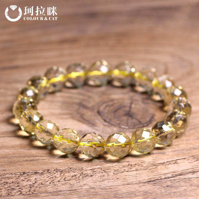 Vòng Đeo Tay Đá Citrine Tự Nhiên Phong Cách Brazil Thời Trang Cho Nam Và Nữ 6.19