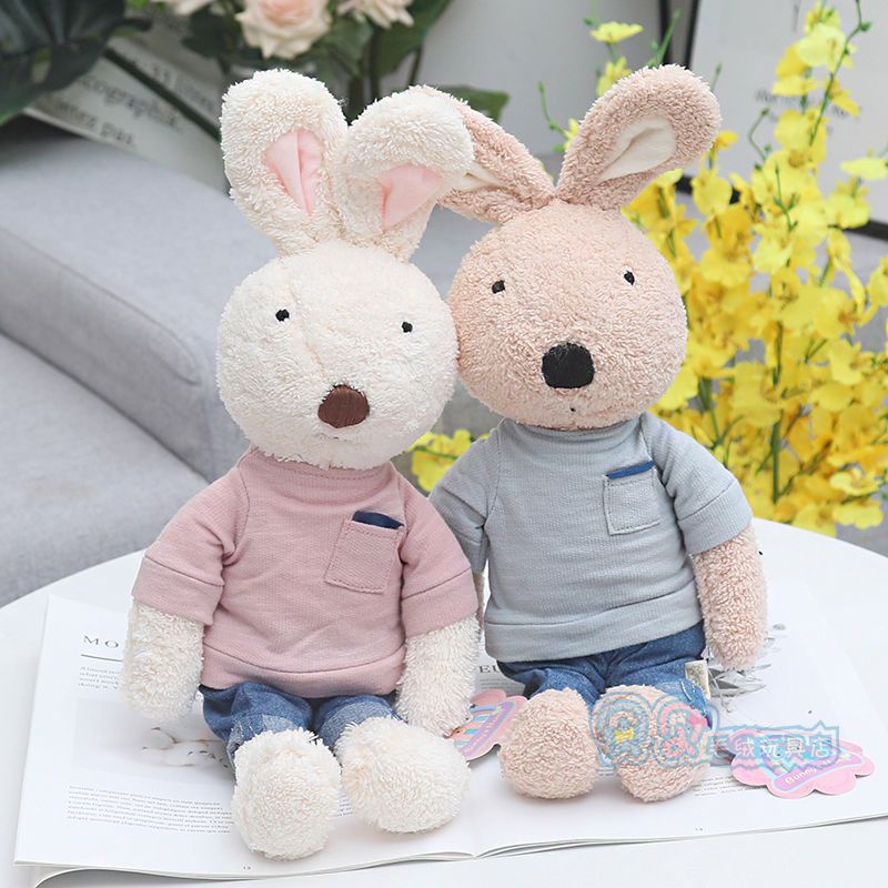 Búp Bê Nhồi Bông Hình Thỏ Đang Ngủ Dễ Thương