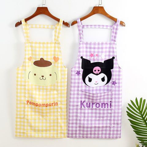 phim hoạt hình cinnamon dog melody tạp dề nhà bếp trẻ em cô gái trái tim không thấm nước quần yếm nấu ăn kt tạp dề nhà bếp hợp thời trang nhật bản hàn quốc phong cách âu mỹ quần áo làm việc chống dầu