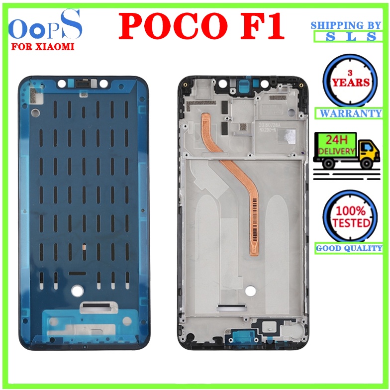 Toàn Bộ Nắp Đậy Pin Thay Thế Cho Điện Thoại xiaomi pocophone poco f1 + Khung Trước Màn Hình lcd