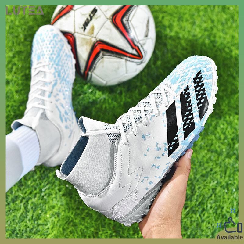 Giày Bốt Bóng Đá Cổ Cao Đính Đinh Dài AG Luo Hercules Cup Cho Nam Và Nữ Sinh Trung Học