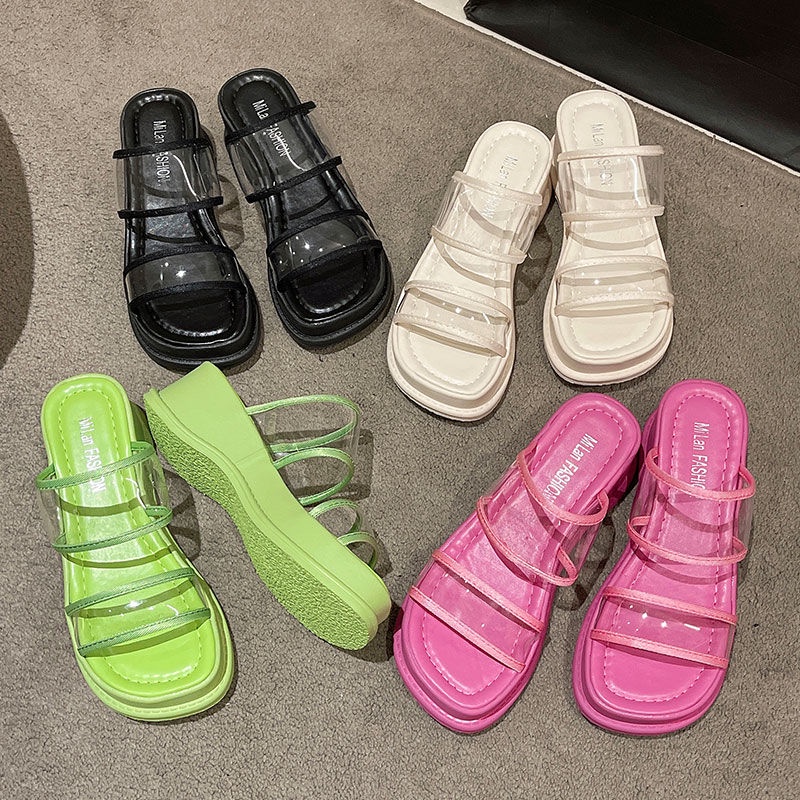 Xăng đan Đế Dày Mềm Mại Dễ Phối Đồ Thời Trang Mùa Hè Cho Nữ