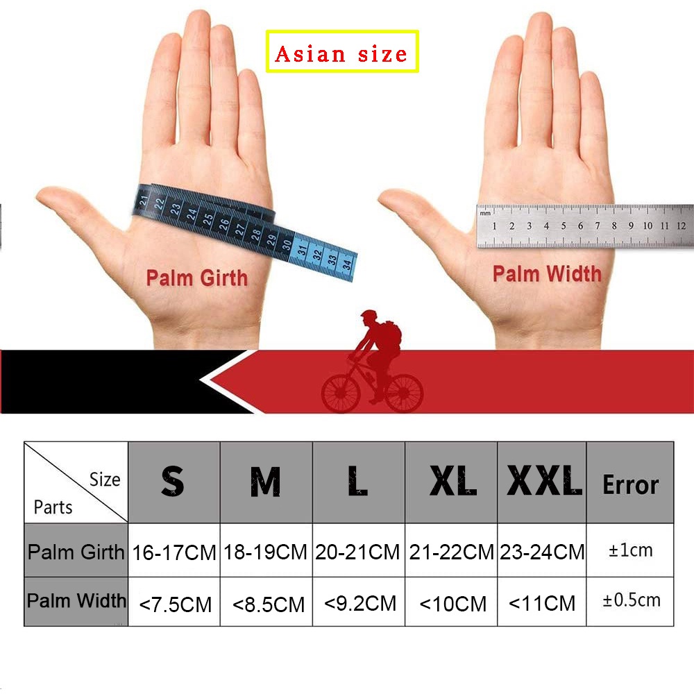 Găng Tay Chạy Xe Đạp Leo Núi / Xe Máy / Xe Đạp 6 Màu Mới