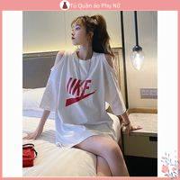 O S Mi N L a M Qu C Quy N Áo Thun Tay Ngắn Hở Vai Màu Trắng Mùa Xuân / Hè Phiên Bản Hàn Quốc Cho Nữ