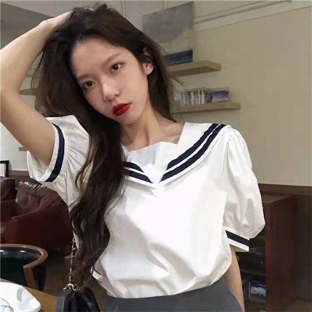 Áo Thun Nữ Ngắn Tay Cổ Tròn Thời Trang Hàn