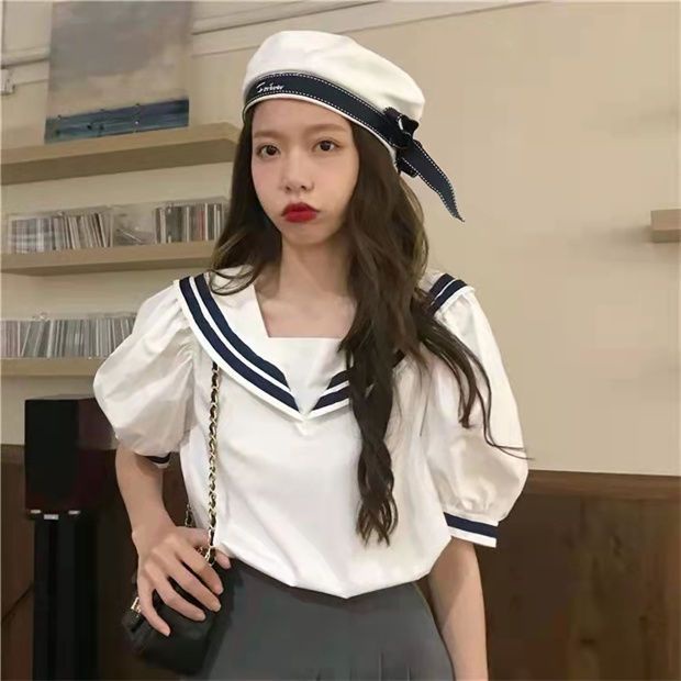 Áo Thun Nữ Ngắn Tay Cổ Tròn Thời Trang Hàn