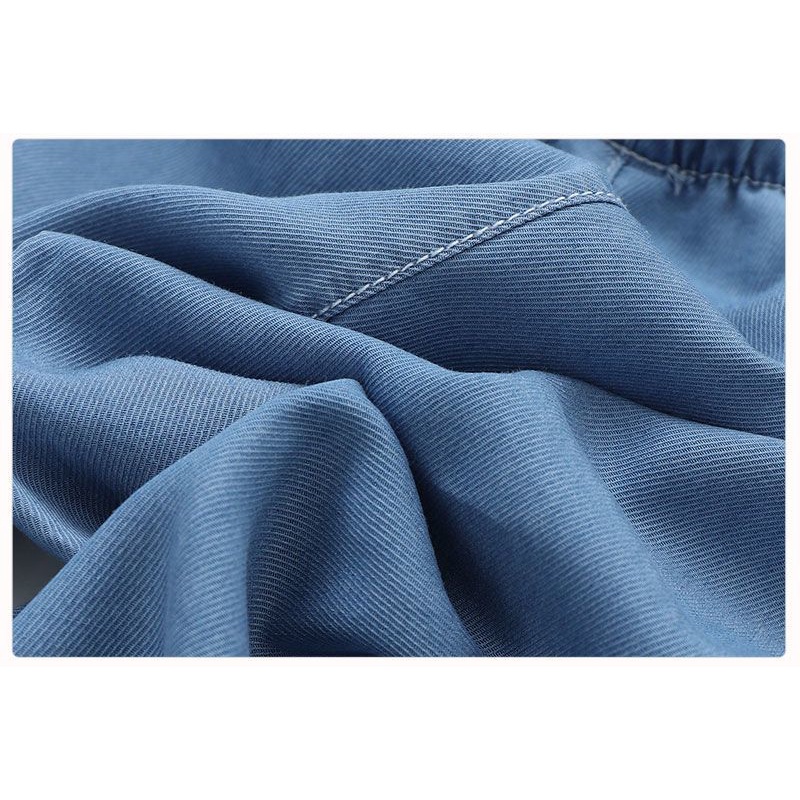 Quần Denim Ống Rộng Thời Trang Mùa Hè Dễ Thương Cho Bé Gái