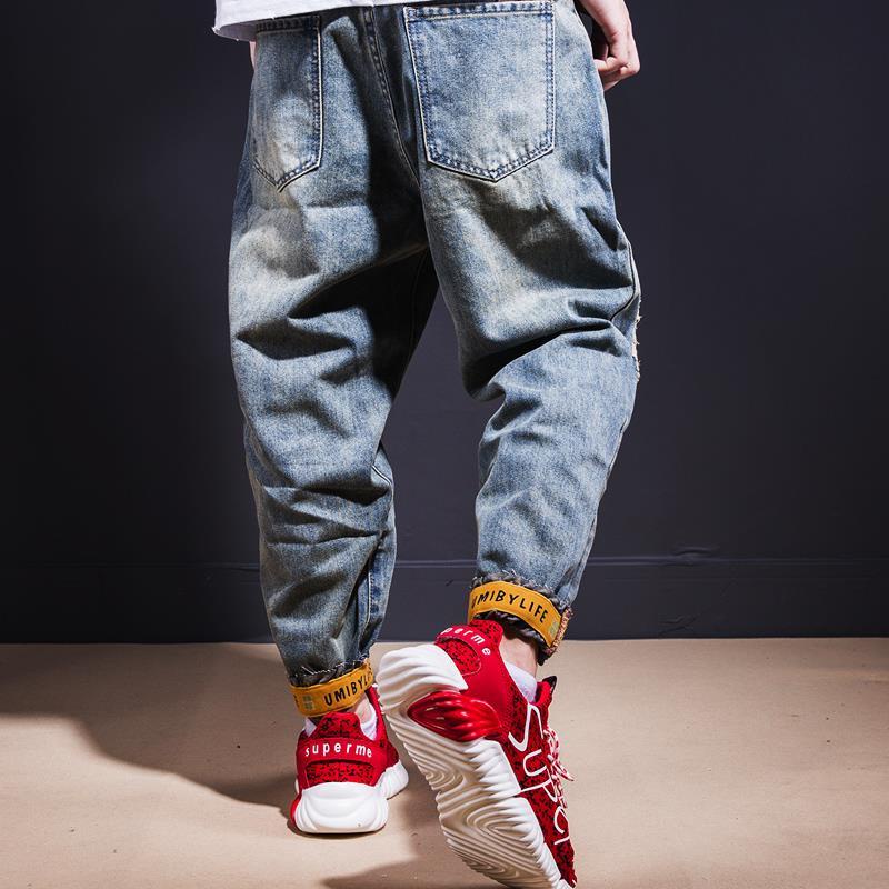 Quần Jean Rách Dáng Suông Thời Trang Hàn Quốc Cho Nam