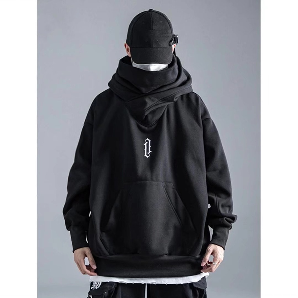 Áo Hoodie Hip Hop Cỡ Lớn M-3Xl Thêu Họa Tiết Phong Cách Harajuku Nhật Bản Cho Nam