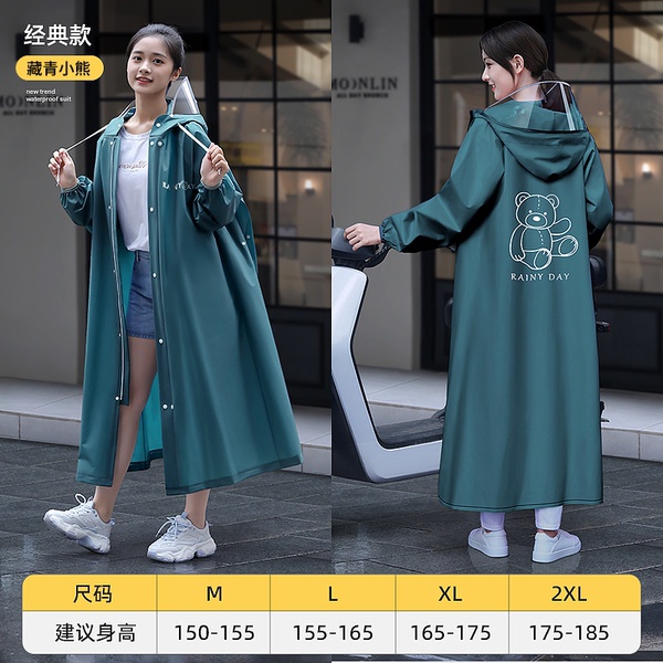 Áo Mưa Một Mảnh Thân Dài Toàn Thân Chống Mưa Dành Cho Nam Nữ