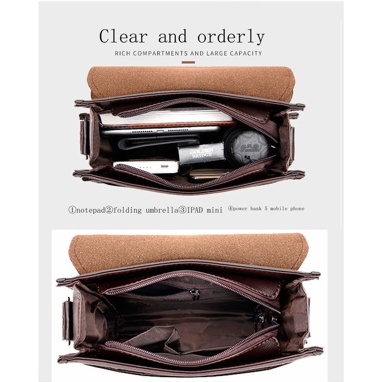 Túi Đeo Chéo Da Bò Thật Mềm Thời Trang Công Sở Cho Nam