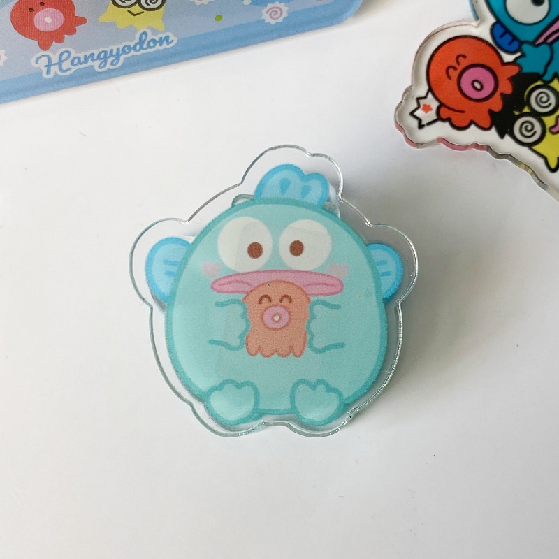 Sanrio Kẹp Niêm Phong Đồ Ăn Vặt Bằng Acrylic Hình Cá Hề Đa Năng Cho Nữ Sinh