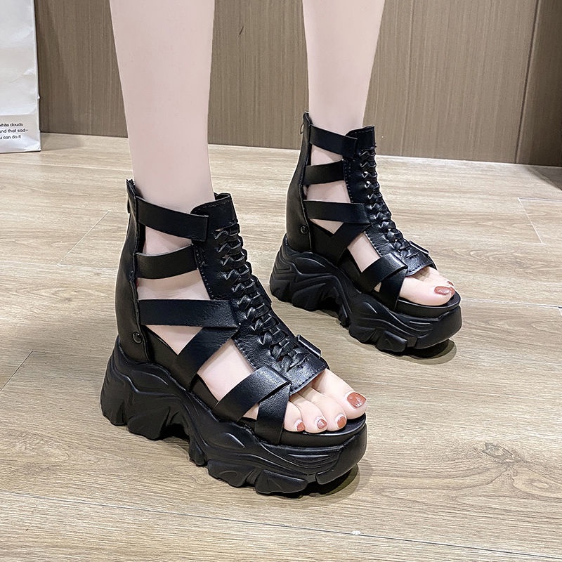 Sandal Đế Xuồng Dày Dặn Phong Cách Thời Trang Roman 2023 Mới Mẻ