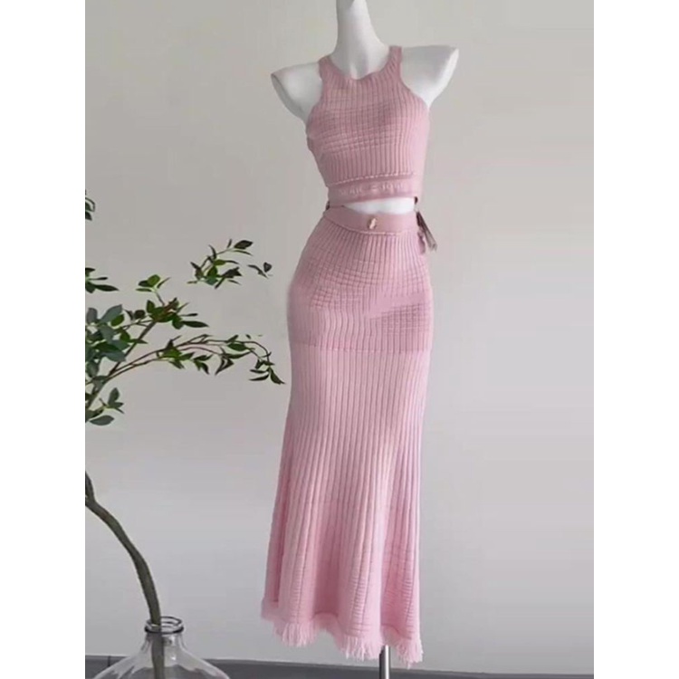 Set Áo Váy Ôm Hai Mảnh Phong Cách Mùa Hè Mới Cho Nữ