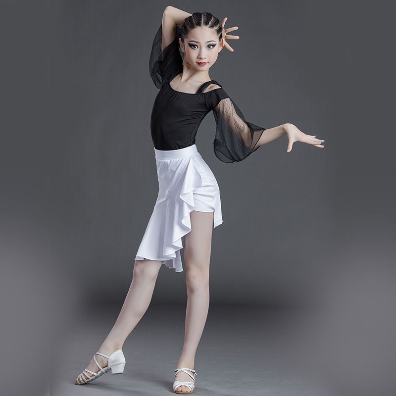 2023 cô gái khiêu vũ váy khiêu vũ latin trẻ em đồng phục khiêu vũ cô gái váy hiển thị chil2023