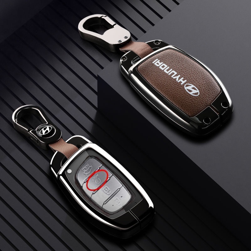 Bao Da Chìa Khóa Xe Hơi hyundai elantra tucson ioniq verna i10 i20 i30 i40 ix25 ix35 hyundai