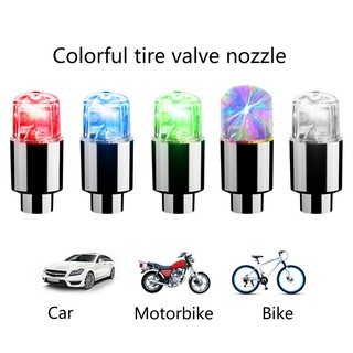 Bộ 2 nắp van chống nước cho lốp xe / xe tải / xe máy / xe đạp / đèn led neon màu xanh dương