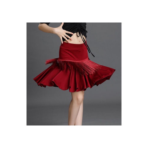 Chân Váy Khiêu Vũ latin Phối Tua Rua Thời Trang Dành Cho Bé Gái 8.18