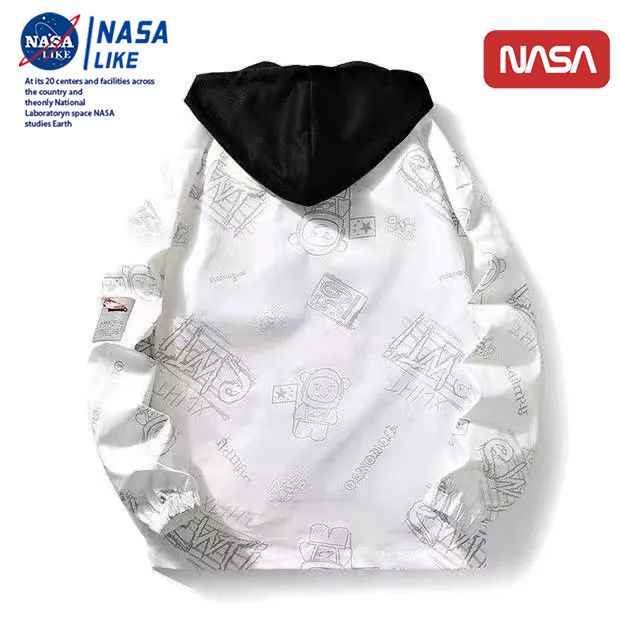 Nasa Áo Khoác Gió Giả Hai Lớp Có Mũ Trùm Phong Cách Mới Chính Hãng Cho Nam Và Nữ