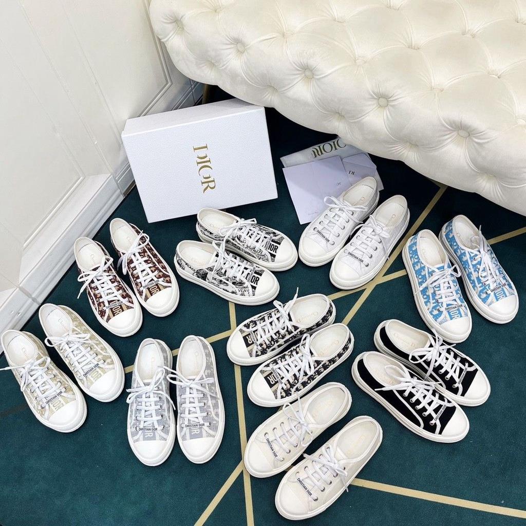 Giày Trắng Thêu Khối Màu Đa Năng dio2023 Mới