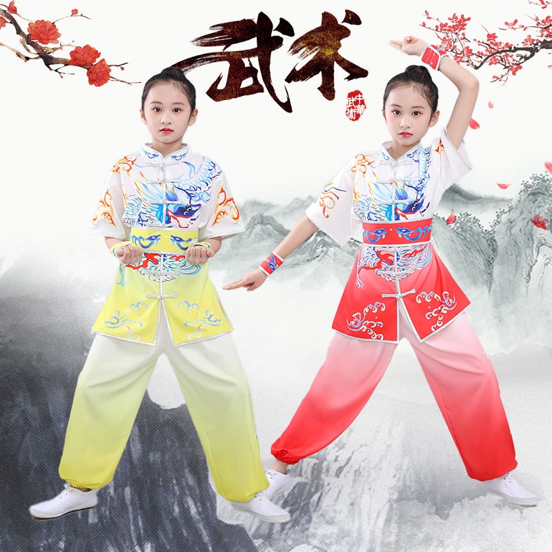 Wushu Đầm Ngắn Tay Phong Cách Võ Thuật Trẻ Trung 8.22