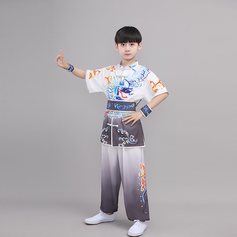 Wushu Đầm Ngắn Tay Phong Cách Võ Thuật Trẻ Trung 8.22