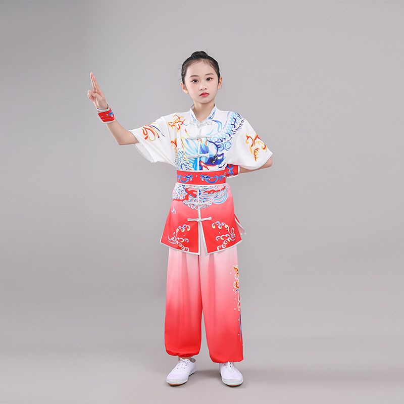 Wushu Đầm Ngắn Tay Phong Cách Võ Thuật Trẻ Trung 8.22