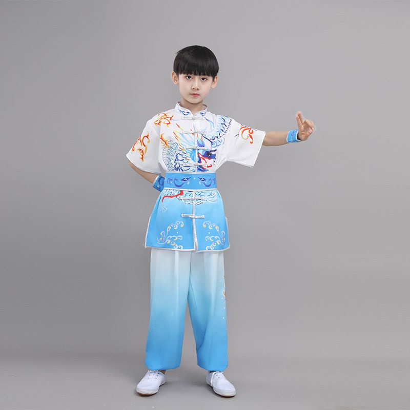 Wushu Đầm Ngắn Tay Phong Cách Võ Thuật Trẻ Trung 8.22