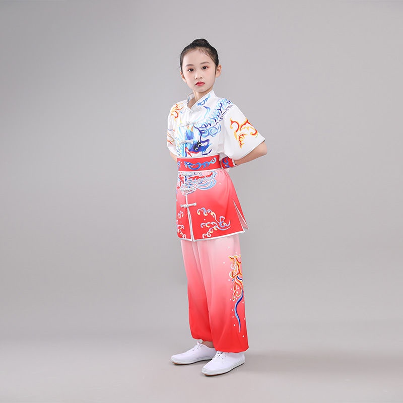 Wushu Đầm Ngắn Tay Phong Cách Võ Thuật Trẻ Trung 8.22