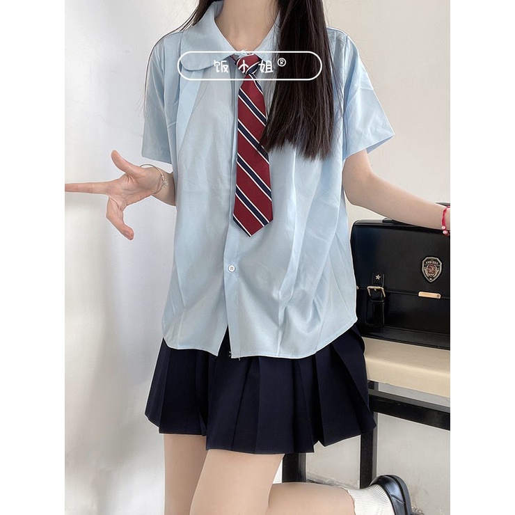 Bộ Đồng Phục Học Sinh Nhật Bản Gồm Áo Sơ Mi Và Chân Váy Xếp Ly Dễ Phối Đồ Thời Trang Cho Nữ 8.29