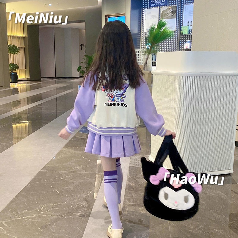 Bộ Đồng Phục Bóng Chày Ba Món Phong Cách Hàn Quốc 2023 Cho Bé Gái