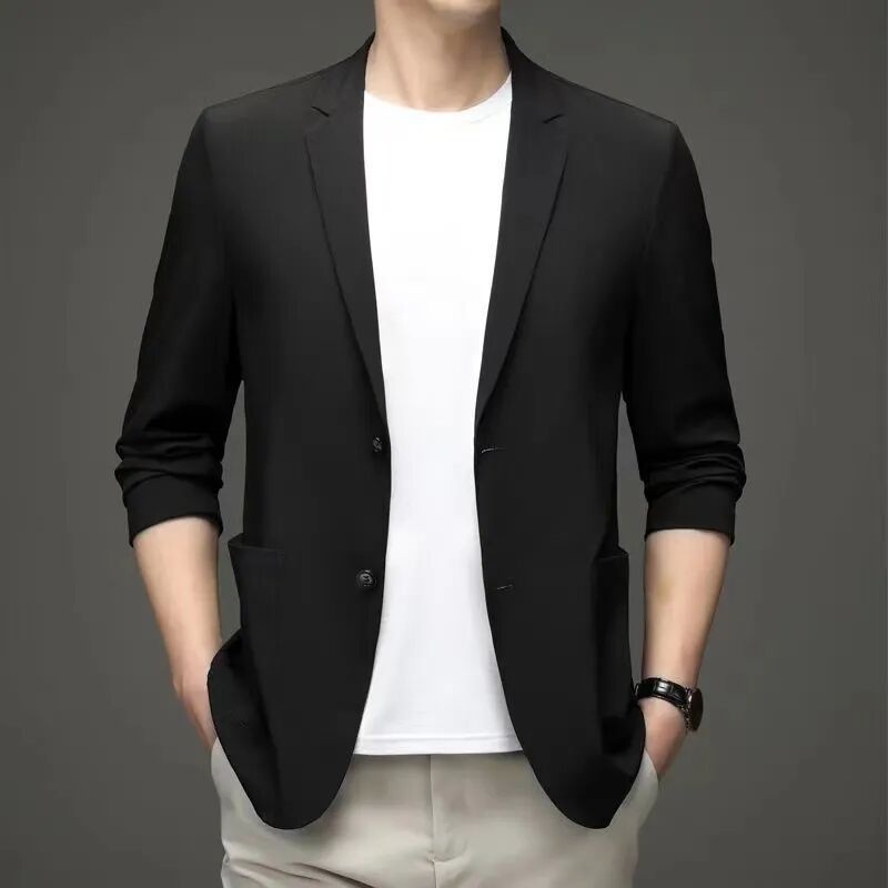 Áo Khoác blazer Chống Nắng Bằng Lụa Lạnh Siêu Mỏng Thời Trang Xuân Thu 2023 Cho Nam