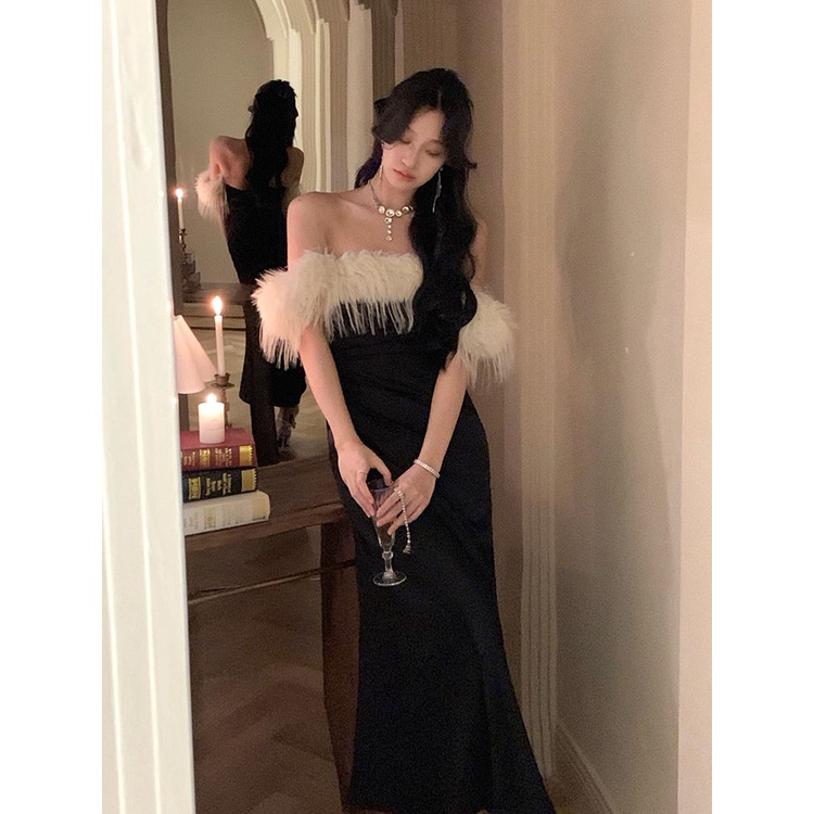 One Đầm Trắng Trễ Vai Thời Trang Mùa Hè 2023 Cho Nữ