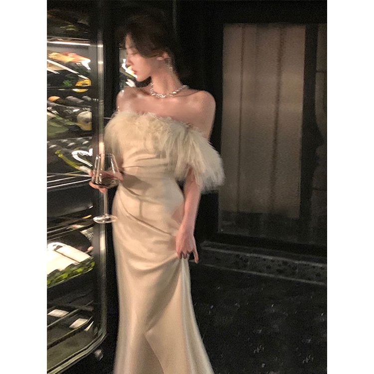 One Đầm Trắng Trễ Vai Thời Trang Mùa Hè 2023 Cho Nữ