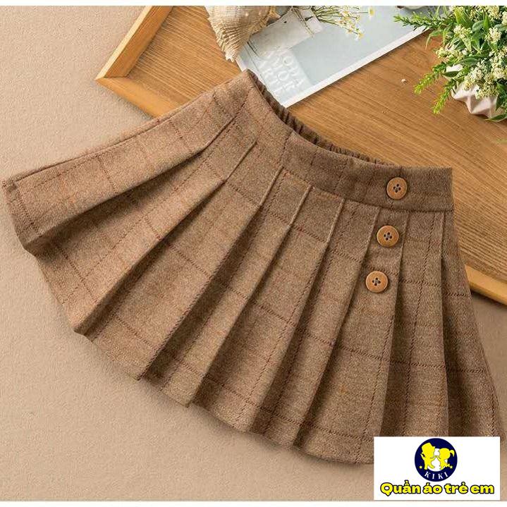 Chân Váy Ngắn Xếp Ly Thời Trang Xuân Hè Dễ Phối Đồ Phong Cách Mới Cho Bé Gái