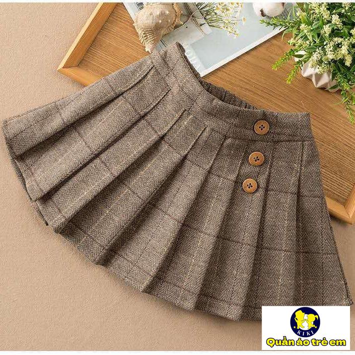 Chân Váy Ngắn Xếp Ly Thời Trang Xuân Hè Dễ Phối Đồ Phong Cách Mới Cho Bé Gái