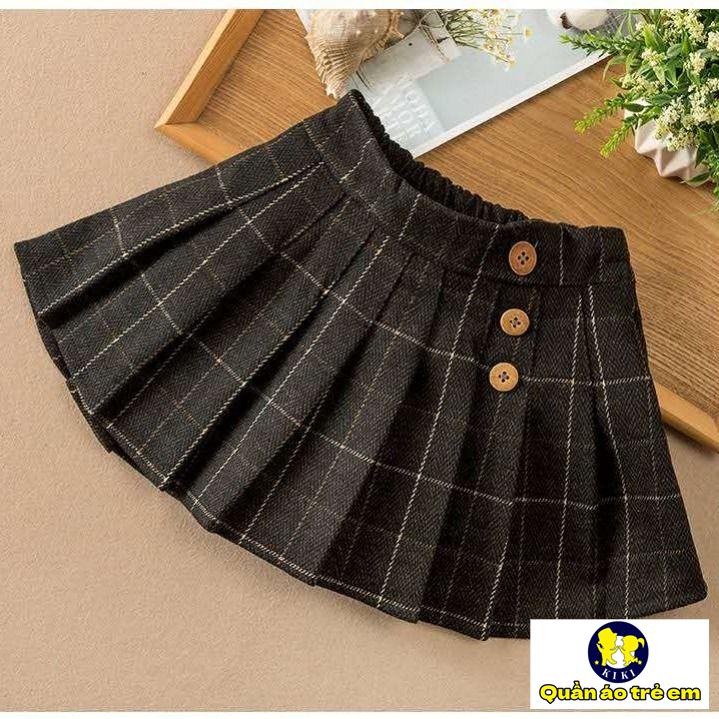 Chân Váy Ngắn Xếp Ly Thời Trang Xuân Hè Dễ Phối Đồ Phong Cách Mới Cho Bé Gái