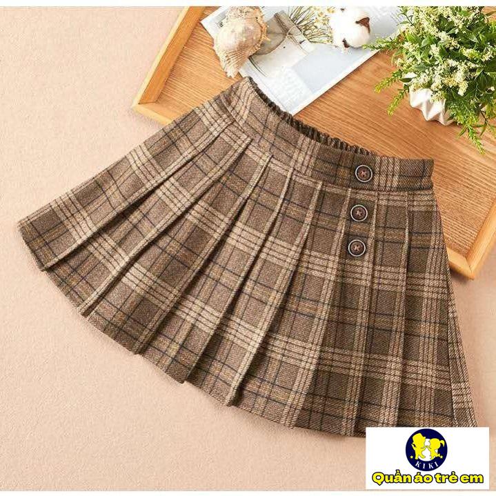 Chân Váy Ngắn Xếp Ly Thời Trang Xuân Hè Dễ Phối Đồ Phong Cách Mới Cho Bé Gái