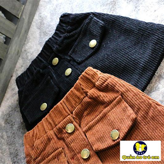 Chân Váy Nhung Dáng Chữ a Phong Cách Phương Tây Thời Trang Xuân Thu Mới Cho Bé Gái