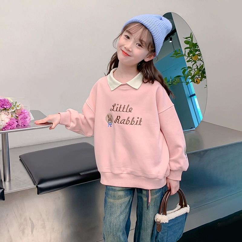 Áo Nỉ Giả Hai Lớp Thời Trang Xuân Thu 2023 Phong Cách Mới Cho Bé Gái