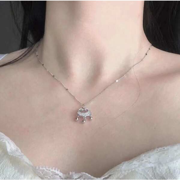 Dây Chuyền Bạc 999 An Toàn Khóa An Toàn Thiết Kế Sang Trọng Cho Bạn Gái
