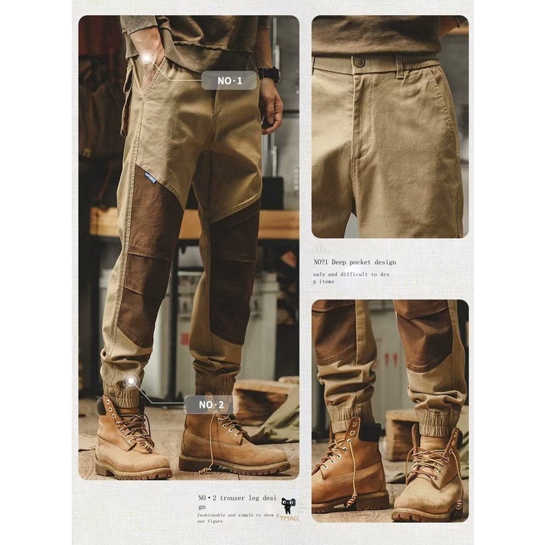 Quần Dài Nam Kiểu Dáng retro Phong Cách Âu Mỹ Thời Trang Cá Tính