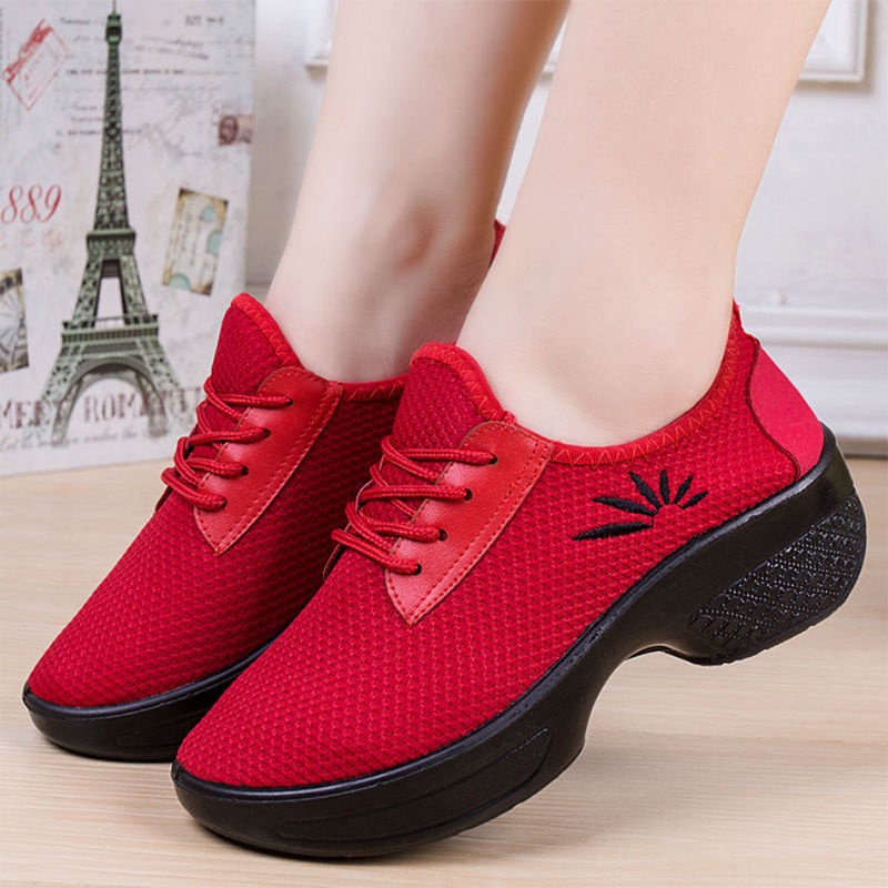 Giày Khiêu Vũ Mũi Vuông Đế Mềm Thoáng Khí Thời Trang Cho Nữ